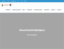 Tablet Screenshot of muzeulsatuluibanatean.ro